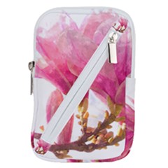 Magnolia Roze Aquarel Watercolor Belt Pouch Bag (large) by picsaspassion