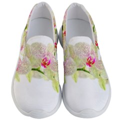 Phalenopsis Orchid White Lilac Watercolor Aquarel Men s Lightweight Slip Ons by picsaspassion