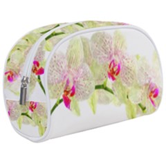 Phalenopsis Orchid White Lilac Watercolor Aquarel Makeup Case (medium) by picsaspassion