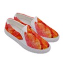 Spring Tulip red watercolor aquarel Women s Canvas Slip Ons View3