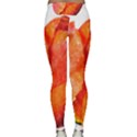 Spring Tulip red watercolor aquarel Lightweight Velour Classic Yoga Leggings View2