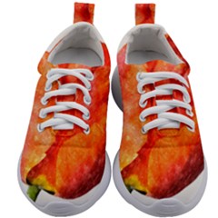 Spring Tulip Red Watercolor Aquarel Kids Athletic Shoes by picsaspassion