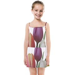 Tulips Spring Bouquet Kids  Summer Sun Dress by picsaspassion