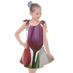 Tulips Spring Bouquet Kids  Tie Up Tunic Dress by picsaspassion