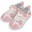 Tulip red white pencil drawing Kids  Velcro Strap Shoes View2