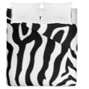 Wild Zebra pattern black and white Duvet Cover Double Side (Queen Size) View1