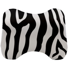 Wild Zebra Pattern Black And White Head Support Cushion by picsaspassion