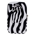 Wild Zebra pattern black and white Waist Pouch (Large) View2