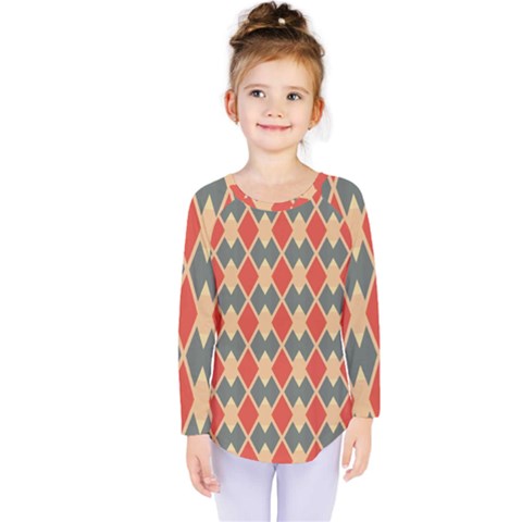 Illustrations Triangle Kids  Long Sleeve Tee by Mariart