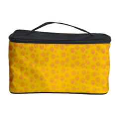 Background Polka Yellow Cosmetic Storage