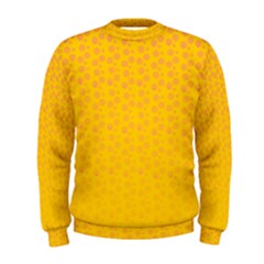 Background Polka Yellow Men s Sweatshirt