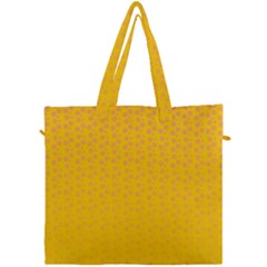 Background Polka Yellow Canvas Travel Bag