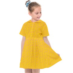 Background Polka Yellow Kids  Sailor Dress