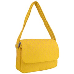 Background Polka Yellow Courier Bag by HermanTelo