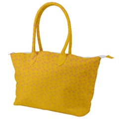 Background Polka Yellow Canvas Shoulder Bag