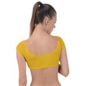 Background Polka Yellow Cap Sleeve Ring Bikini Top View2