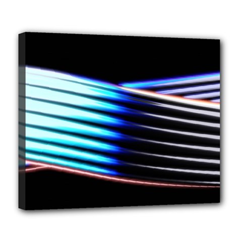 Motion Line Illustrations Deluxe Canvas 24  X 20  (stretched) by HermanTelo