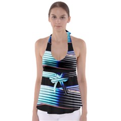 Motion Line Illustrations Babydoll Tankini Top by HermanTelo