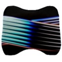 Motion Line Illustrations Velour Head Support Cushion View1