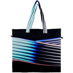 Motion Line Illustrations Canvas Travel Bag