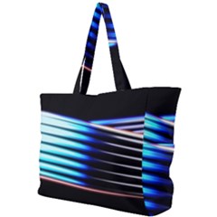 Motion Line Illustrations Simple Shoulder Bag