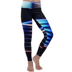 Motion Line Illustrations Kids  Lightweight Velour Classic Yoga Leggings