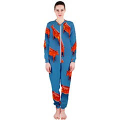 Illustrations Cow Agriculture Livestock Onepiece Jumpsuit (ladies)  by HermanTelo