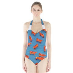 Illustrations Cow Agriculture Livestock Halter Swimsuit