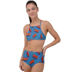 Illustrations Cow Agriculture Livestock High Waist Tankini Set