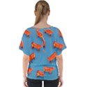 Illustrations Cow Agriculture Livestock V-Neck Dolman Drape Top View2