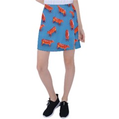 Illustrations Cow Agriculture Livestock Tennis Skirt by HermanTelo