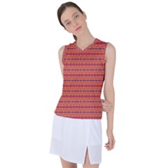 Illustrations Fabric Triangle Women s Sleeveless Mesh Sports Top