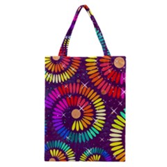 Abstract Background Spiral Colorful Classic Tote Bag