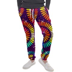 Abstract Background Spiral Colorful Men s Jogger Sweatpants by HermanTelo