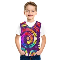 Abstract Background Spiral Colorful Kids  Sportswear