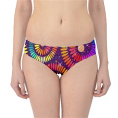 Abstract Background Spiral Colorful Hipster Bikini Bottoms