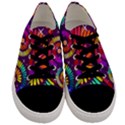 Abstract Background Spiral Colorful Men s Low Top Canvas Sneakers View1