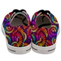 Abstract Background Spiral Colorful Men s Low Top Canvas Sneakers View4