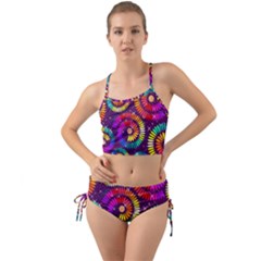 Abstract Background Spiral Colorful Mini Tank Bikini Set by HermanTelo