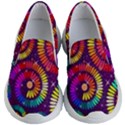 Abstract Background Spiral Colorful Kids  Lightweight Slip Ons View1