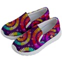 Abstract Background Spiral Colorful Kids  Lightweight Slip Ons View2