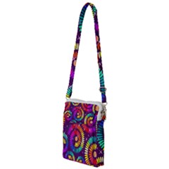 Abstract Background Spiral Colorful Multi Function Travel Bag