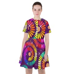 Abstract Background Spiral Colorful Sailor Dress by HermanTelo