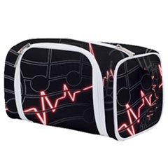 Music Wallpaper Heartbeat Melody Toiletries Pouch