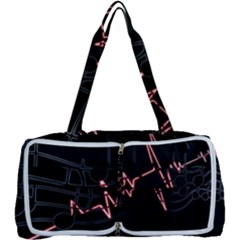 Music Wallpaper Heartbeat Melody Multi Function Bag by HermanTelo