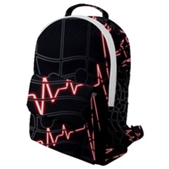 Music Wallpaper Heartbeat Melody Flap Pocket Backpack (small) by HermanTelo