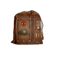 Steampunk Design Drawstring Pouch (large) by FantasyWorld7