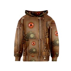 Steampunk Design Kids  Pullover Hoodie by FantasyWorld7