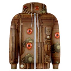 Steampunk Design Men s Zipper Hoodie by FantasyWorld7