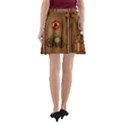 Steampunk Design A-Line Pocket Skirt View2